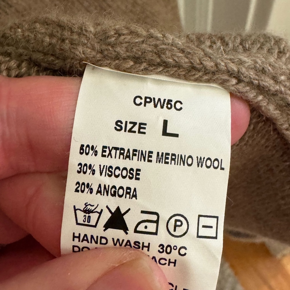 Toast Merino Angora Blend Cardigan Sweater Size L - Picture 3 of 8